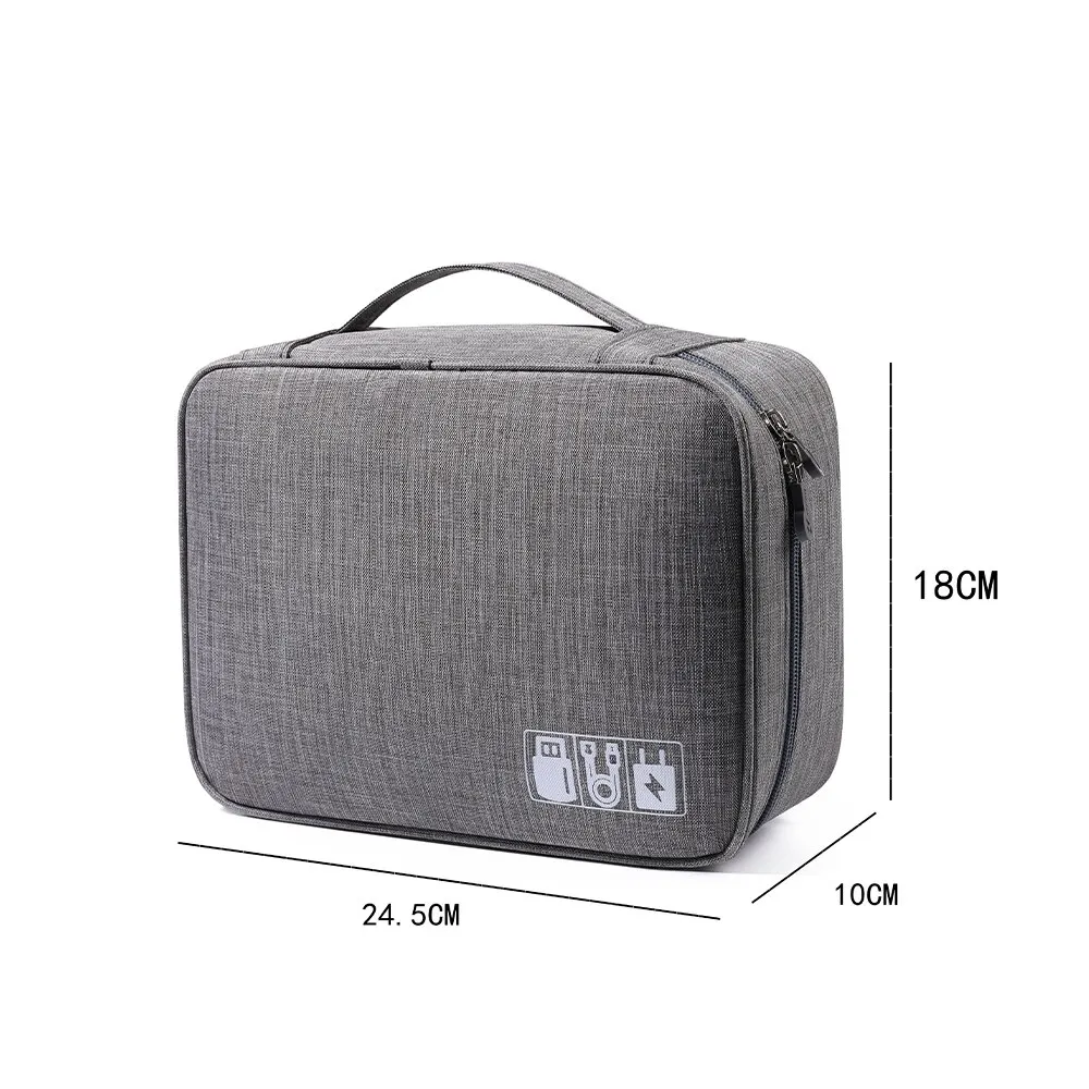 Travel Cable Storage Bag Portable WaterProof Digital Electronic Organizer USB Cable Headset Line Storage Bag USB Cable Organizer image 6