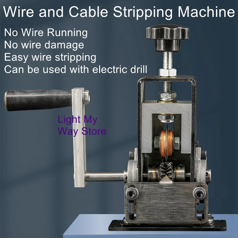 Small wire stripping machine can be connected to the electric drill hand crank waste wire peeling with wire stripper
