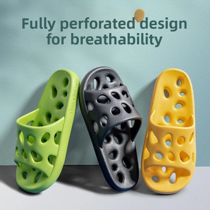

Batoom Slippers for Men And Women Home Use Anti-Slip Silent EVA ower Slippers Breathable Slip-On Sandals for Summer