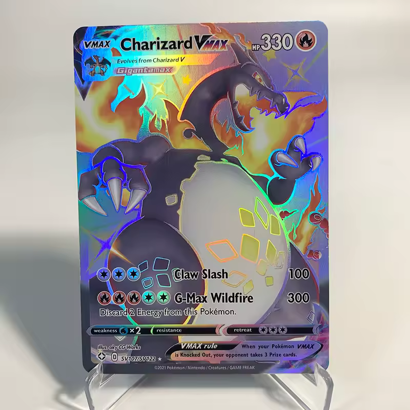 Charizard Pokemon Cards Shining Charizard Holographic Charizard Ex GX VMX Hobbies Rare Collection Battle Cards Toys Gifts - Image 7