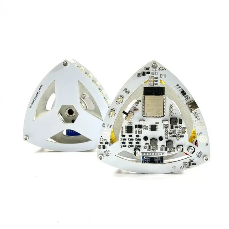Self‑Balancing Triangle Gyroscope Model Physics Science Experiment Teaching Tool RGB Light Electronic Desktop Ornament Hobby Toy