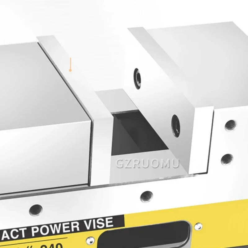 DYV 5 Inch Supercharged Hydraulic Flat Jaw Vise Precision Bench Tool For CNC Machining Centers