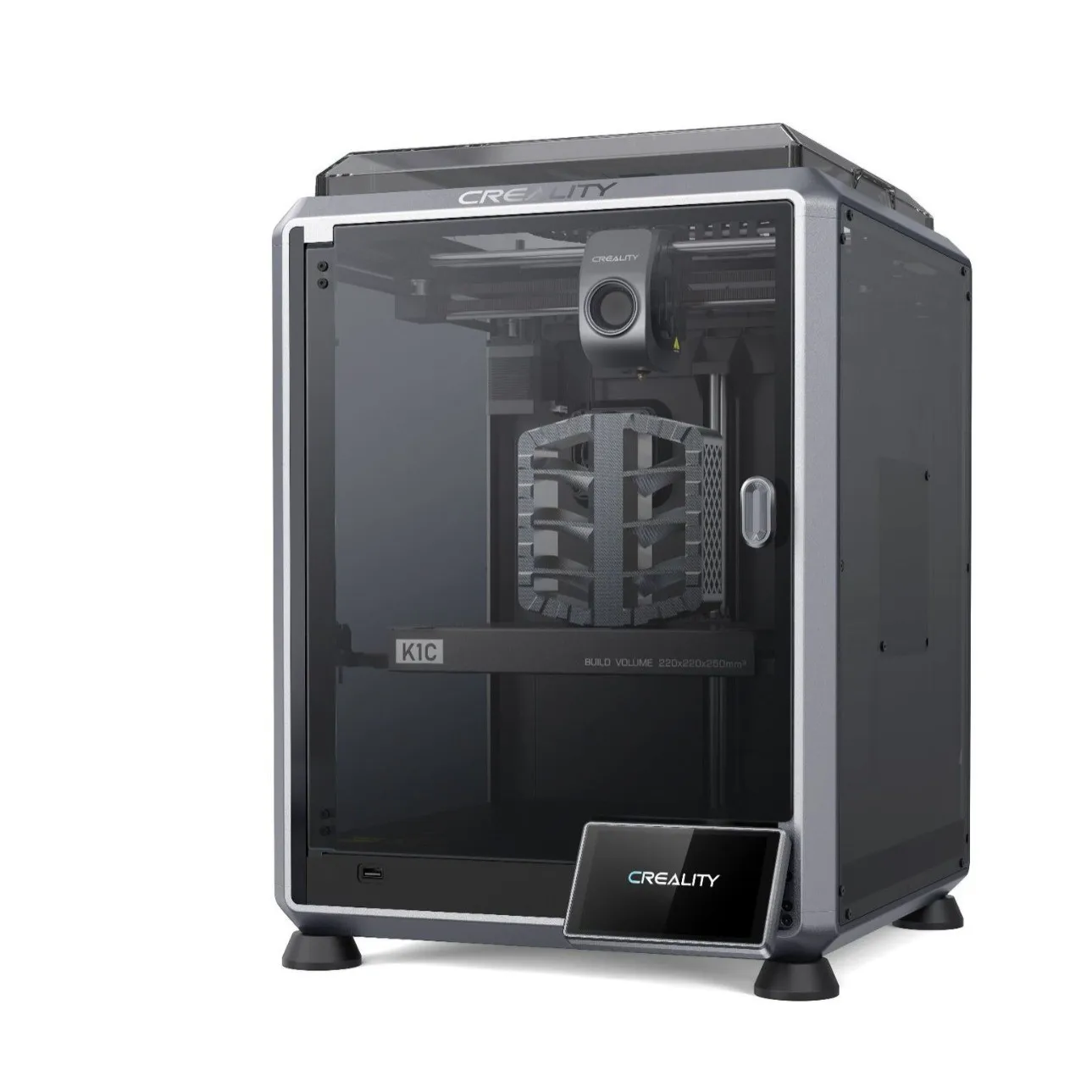 Creality K1C 3D Printer Enclosed CoreXY High‑Speed 600mm/s AI Camera Anti‑Clog Extruder Support Carbon Fiber Nylon FDM 3D Printe