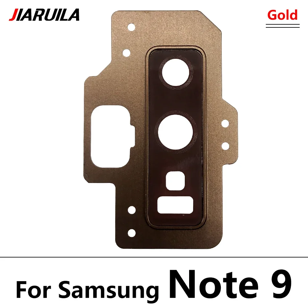10Pcs，For Samsung Note 9 10 Plus 20 Ultra A15 A25 Rear Camera Glass Lens Cover With Frame Holder with Sticker Replacement Parts