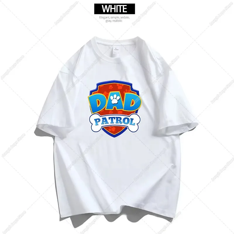 Paw Patrol Kids Cotton T Shirt Boys Girls Casual Short Sleeve Top Graphic Print Puppy Dog Cartoon Character Summer Clothing