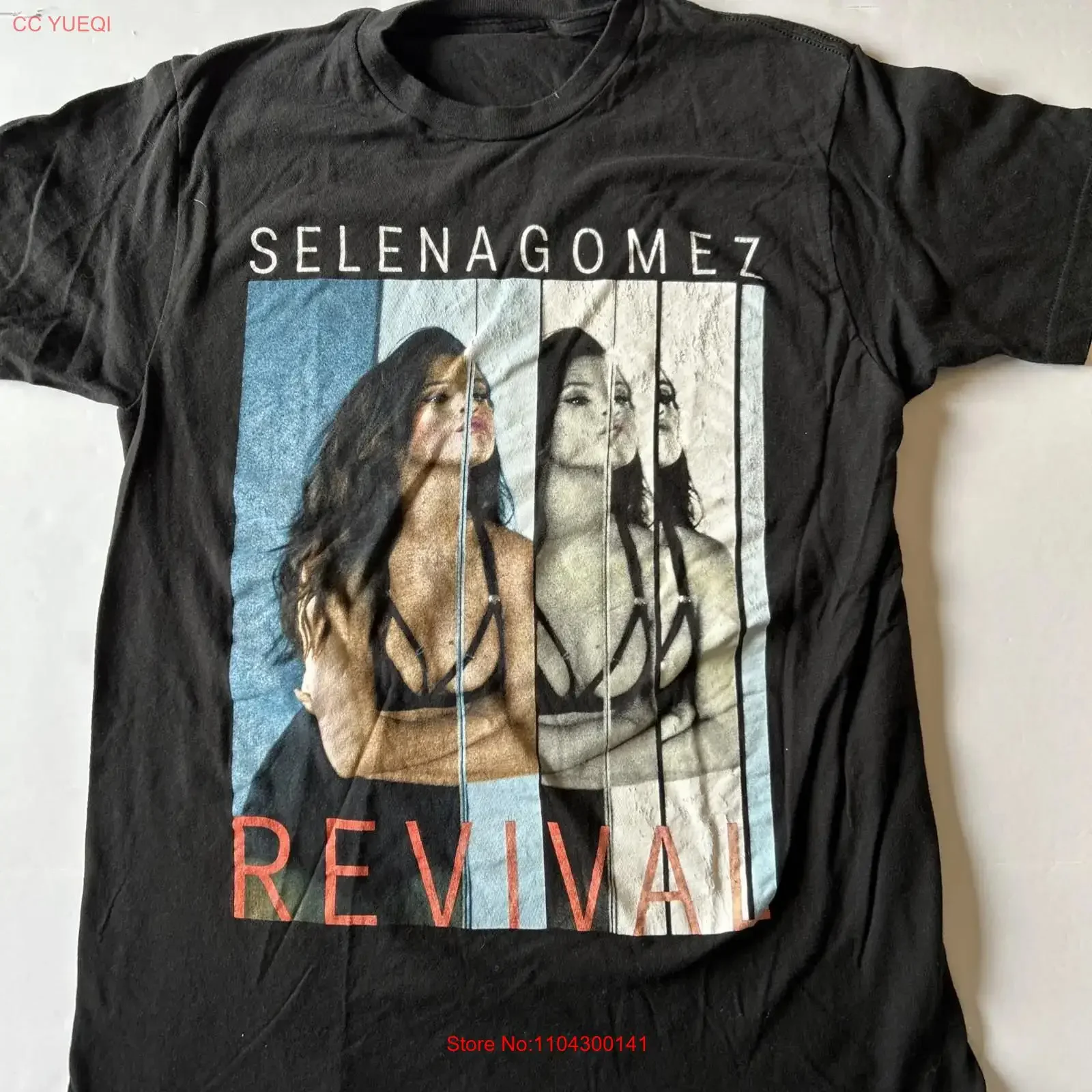 Selena Gomez Revival T Shirt Size Medium vintage Washed Top For Everyday Wear streetwear Versatile Comfortable homme Unisex
