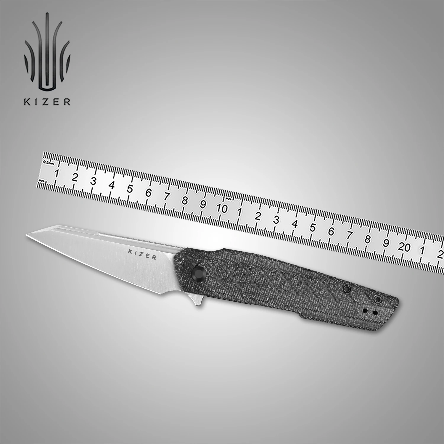 

Kizer EDC Pocket Knife V3725A1/V3725A2 SKINNER Reverse Tanto Nitro-V Blade PEI/Micarta Handle Outdoor Camping Folding Knives