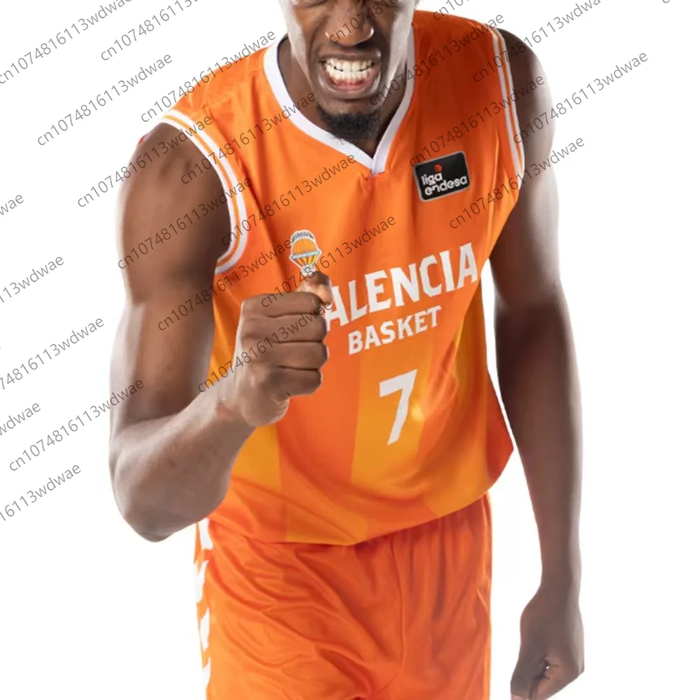 Camiseta de la Liga de baloncesto de España, chaleco deportivo para hombre, Kit de camiseta de baloncesto de Valencia, chaleco de baloncesto Jaime Pradilla 4, Kit de camiseta para niños