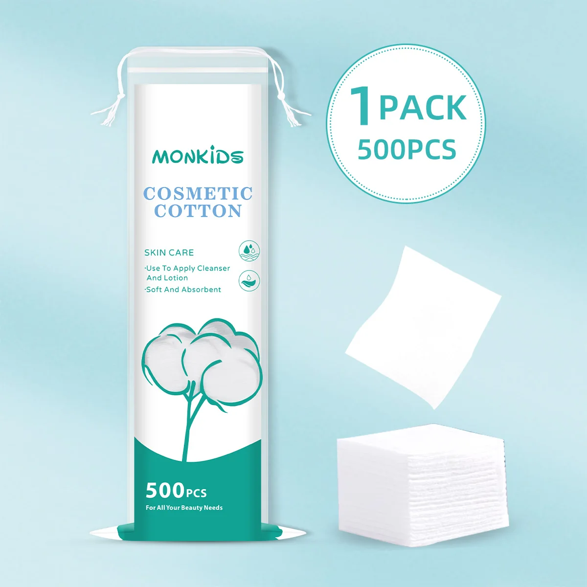 وسادات إزالة مكياج مستديرة ناعمة وقابلة للتنفس ، تنظيف يومي للوجه ، استخدام للمنزل والسفر ، من من من من من من #1