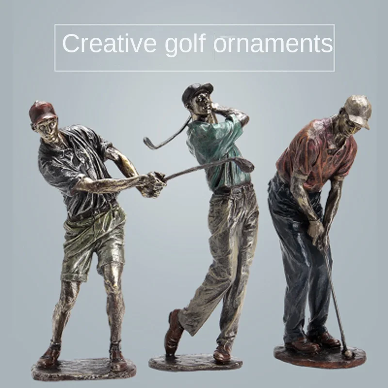 

Resin Golf Statue Crafts, Art Figure, Living Room, Office, Interior Decoration Accessories, Modern Gift, 43cm