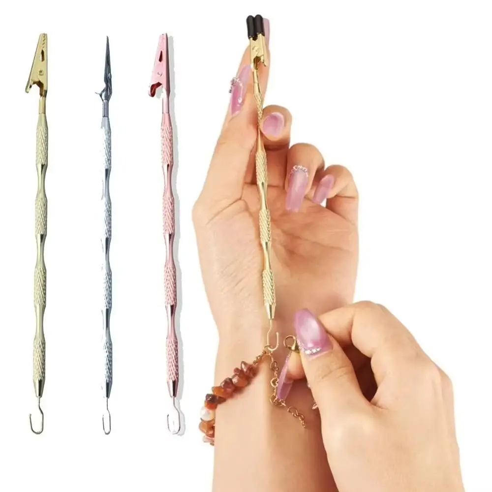 

Durable Fastening Bracelet Helper Clip Aid Jewelry Helper Adjustment Hook Bracelet Wear Auxiliary Rod Clasps