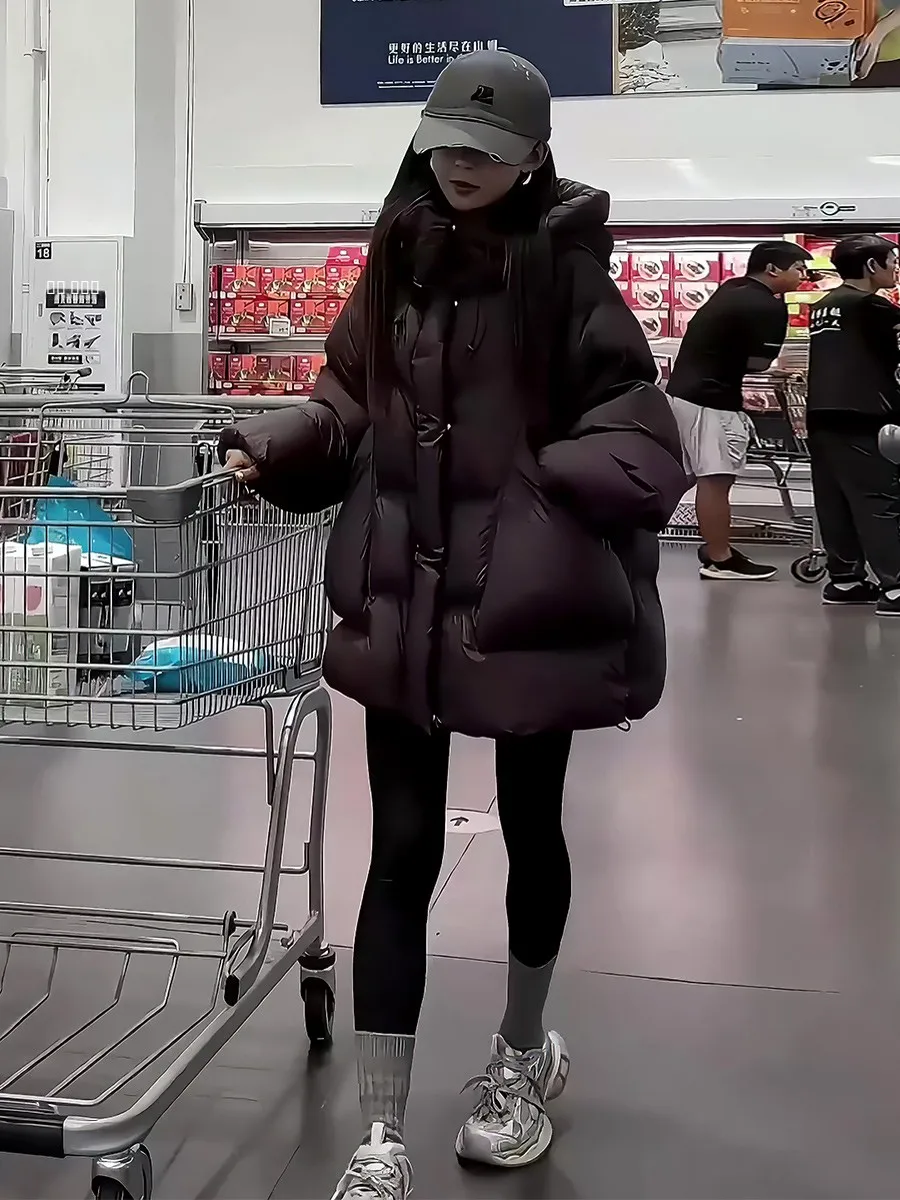 

Женская пуховая куртка-пуховик 2025: Новинка зимы, очень теплая, очень мягкая, очень объемная, повседневная верхняя одежда