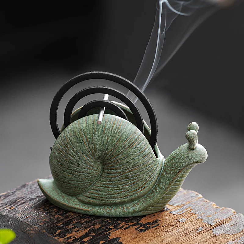 Mosquito Coil Stove Mugwort Moxibustion Incense Burner Mosquito Coil Holder Incense Tray Holder Ceramic