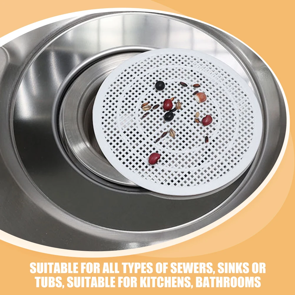 

4Pcs Bathroom Floor Drain Cover Hair Catcher Mesh Cap Anti-Clog Durable Practical Smooth Surface Shower Drain Cover