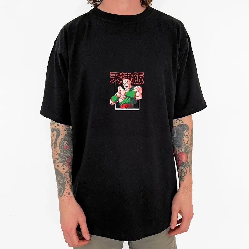 لعبة دراغون بول تي شيرت رجالي تيين شينهان اليابان أنيمي الصيف جديد بنين الأطفال قصيرة الأكمام الهيب هوب تنوعا الوالدين والطفل فستان #2