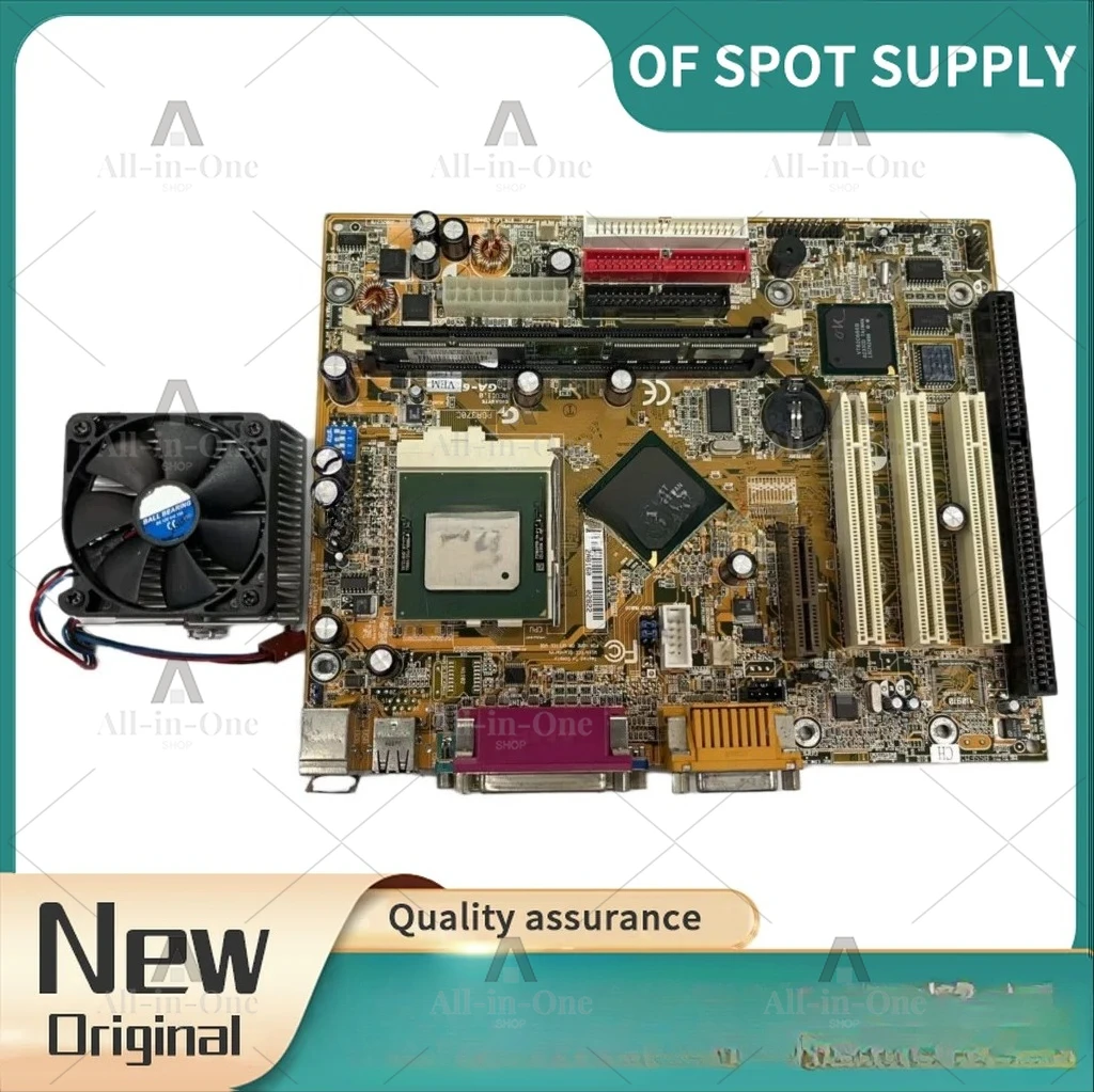 100% tested original 8601T GA-6VEML GA-6VEM ISA industrial board motherboard with 3PCI VGA LPT 1 ISA slot+CPU memory fan