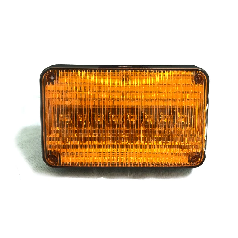 New 6x4 Side Marker  Warning Strobe Light for Trucks Cars 12/24V Perimeter Red Blue Ambulance Light Aluminium Auto  in stock view 3