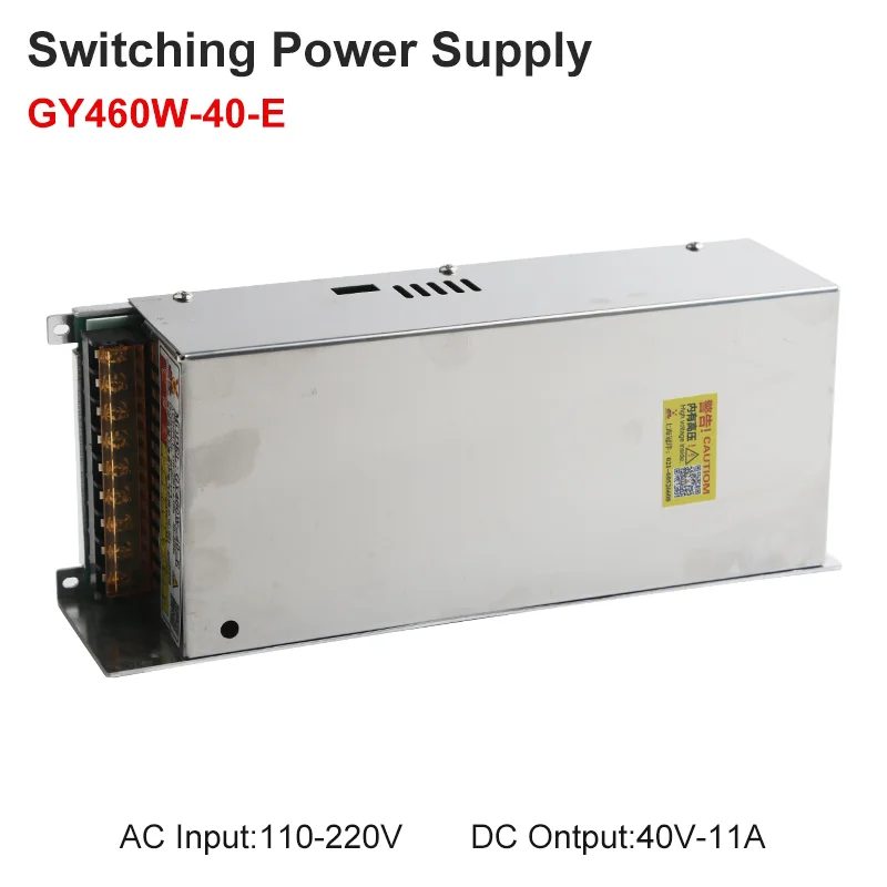 

Импульсный адаптер питания переменного тока, 460 Вт, 110 В, 220–DC, 40 В, 11 А, адаптер питания шагового двигателя NC, адаптер светодиодного привода для NC, деталь DIY GY460W-40-B