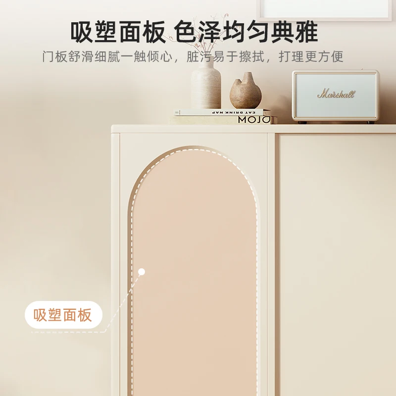 خزانة جانبية لتناول الطعام على الطراز الكريمي، خزانة شاي متكاملة، خزانة غرفة المعيشة، خزانة المطبخ المنزلية، خزانة تخزين