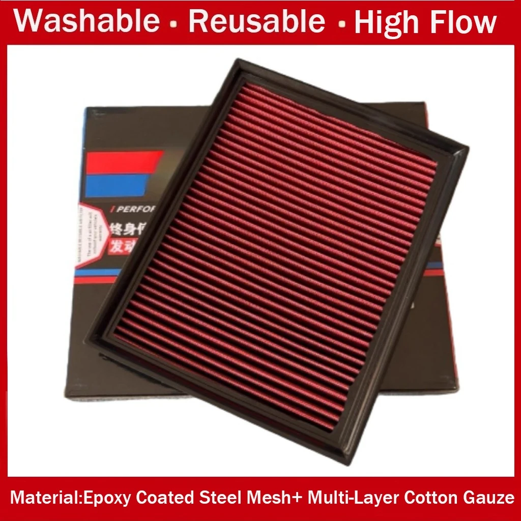 Filtro de Aire de Alto Flujo para Automóvil FORD TRANSIT CLASSIC Bus/ JMC BOARDING Baodian S350 YUHU 2.4 2012- 159601AA E9P29601AA Lavable