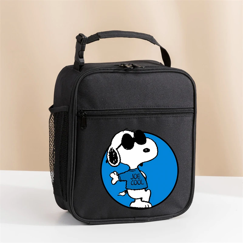 Snoopy Insulated Lunch Bag Insulation Bento Pack Aluminum Foil RiceBag Meal Pack Ice Pack Student Bento Lunch Handbag Insulation