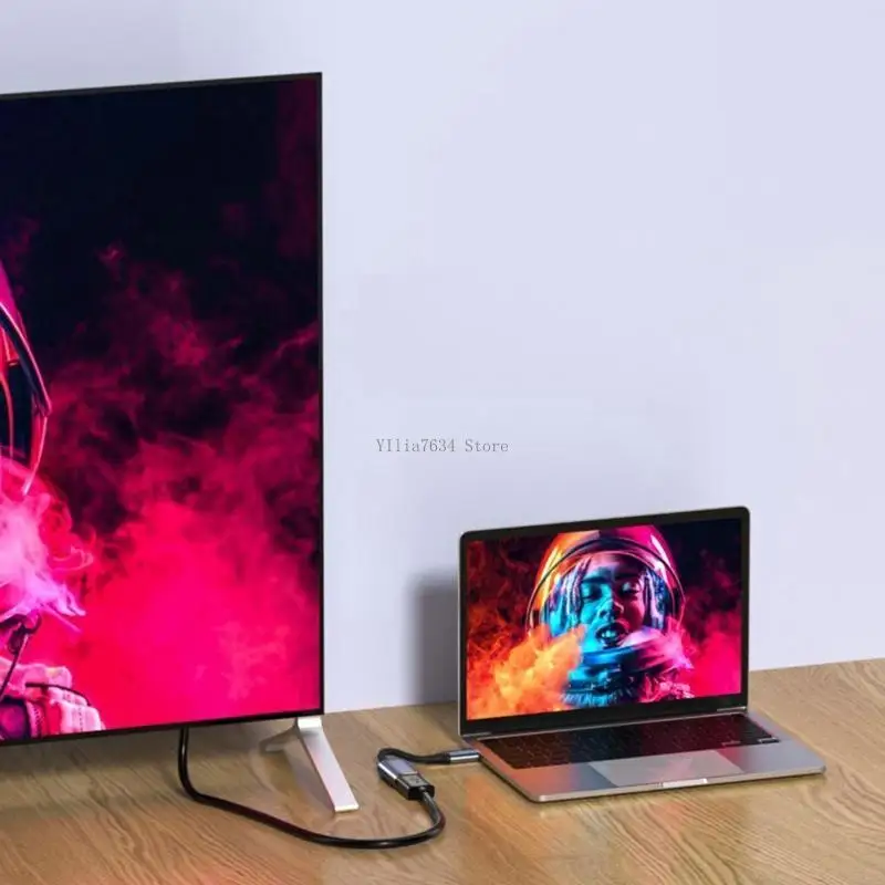 

Кабель-переходник «мама» на HDMI-совместимый «папа» Преобразователь входа USB Type C в HDMI-совместимый Разрешение