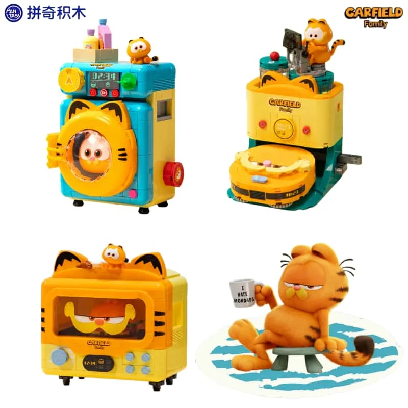 

Конструктор Pantasy Garfield: Бытовая техника Kawa, мелкие детали, детская сборная игрушка, модель для сборки, украшение, подарок