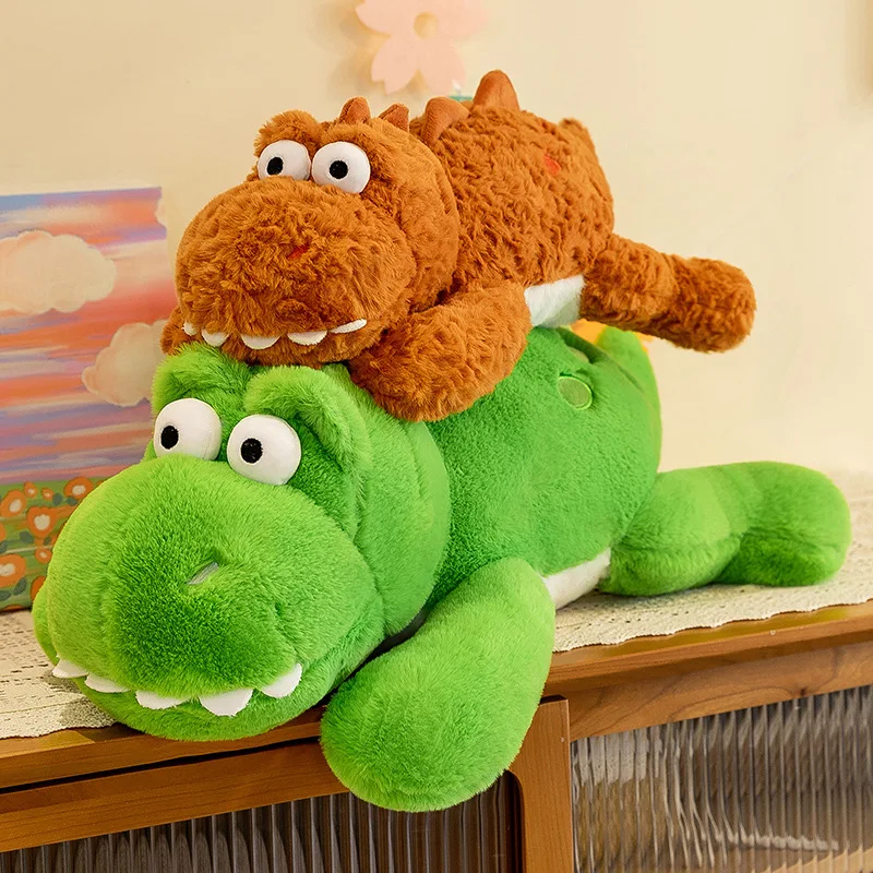 かわいいぬいぐるみ恐竜のぬいぐるみ、子供の誕生日クリスマスギフト用の抱きしめられるおもちゃ、大きなかわいい恐竜の枕、完璧な子供の遊び相手