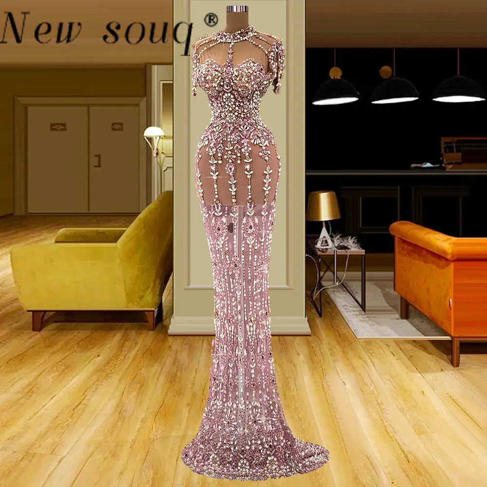 

Stylish Sexy Heavy Handwork Beading Long Evening Dresses 2023 Mermaid Luxury Women Formal Event Dinner Party Gowns Custom Made