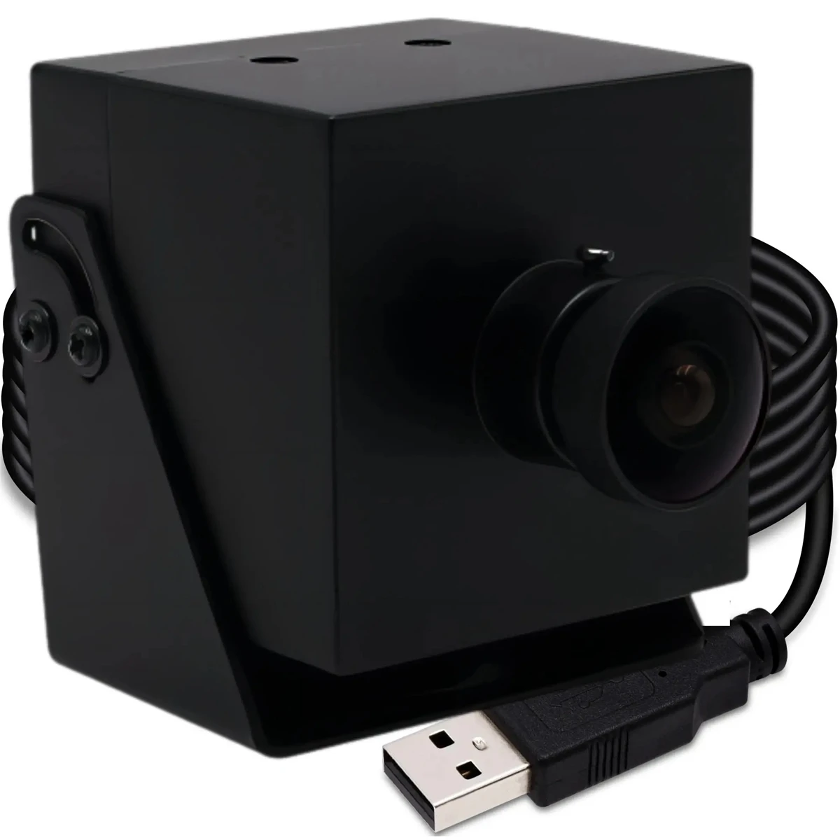 ELP 48MP USB Camera 8K Webcam with 200Degree Wide Angle Fisheye Lens Computer Camera Plug and Play for Windows Linux Mac OS