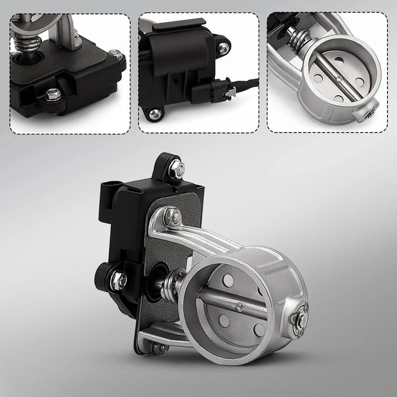 Universal 51mm Stainless Steel Electric Exhaust Valve Adjustable Design with One-Button Silent Function for Motorcycles