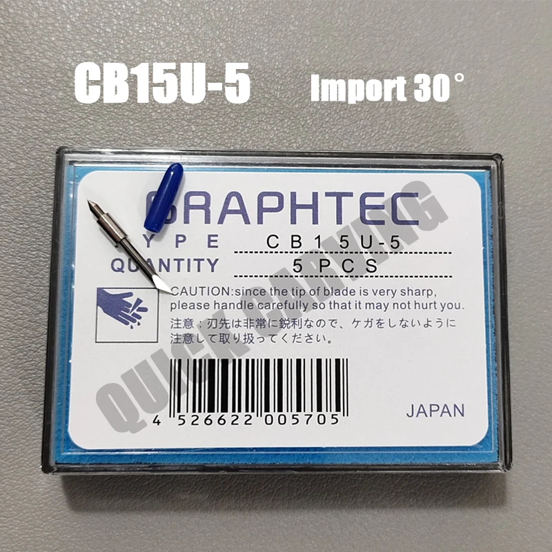 Imagem -03 - Graphtec-cimentado Carboneto Lâmina Suporte da Lâmina Faca Plotter 30 Graus 45 Lâminas Graus 60 Graus Ce5000 Ce6000 Ce7000 Cb15u Cb09u