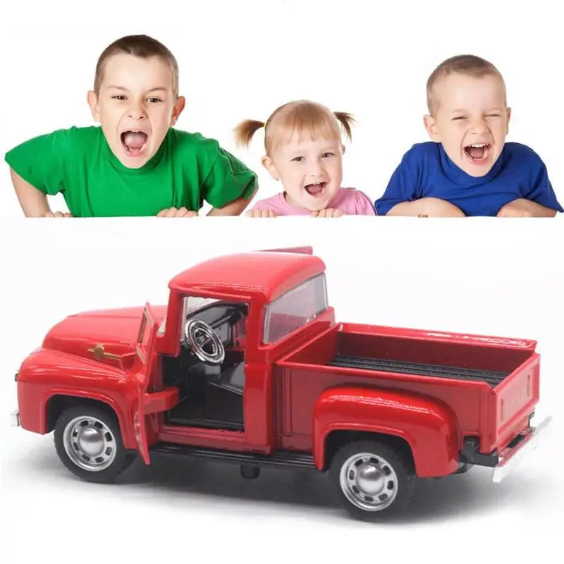 1955 Chevy Pickup Transporter Alloy Car Model 1:32 - Includes Basket of Coke, Children's New Year Gift view 2