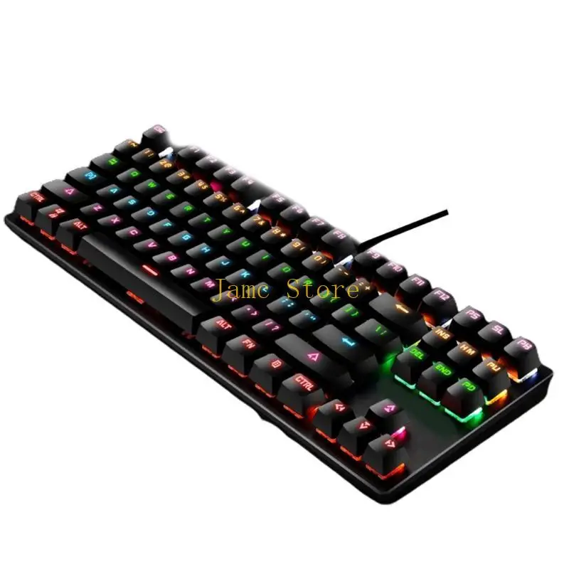 LX0B K550 Punk Mechanical Keyboard 87-key Green Gaming Competitive Office Laptop