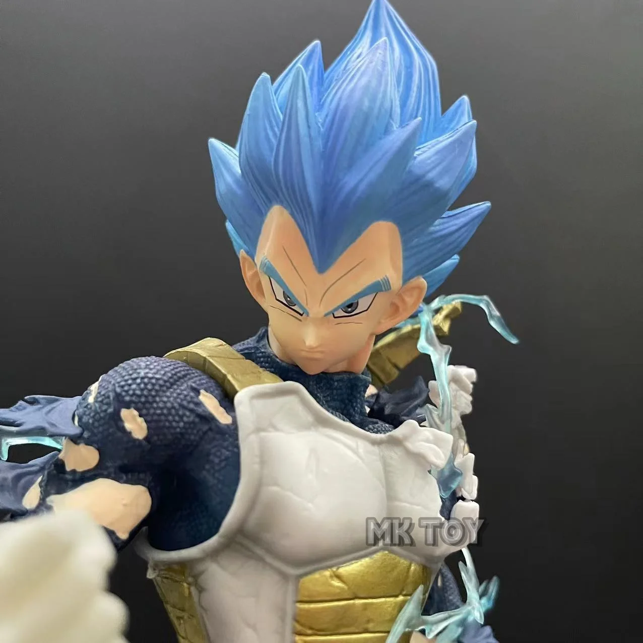 Anime Dragon Ball Action Figure Model, Cabelo Superazul, Vegeta, 26,5 cm