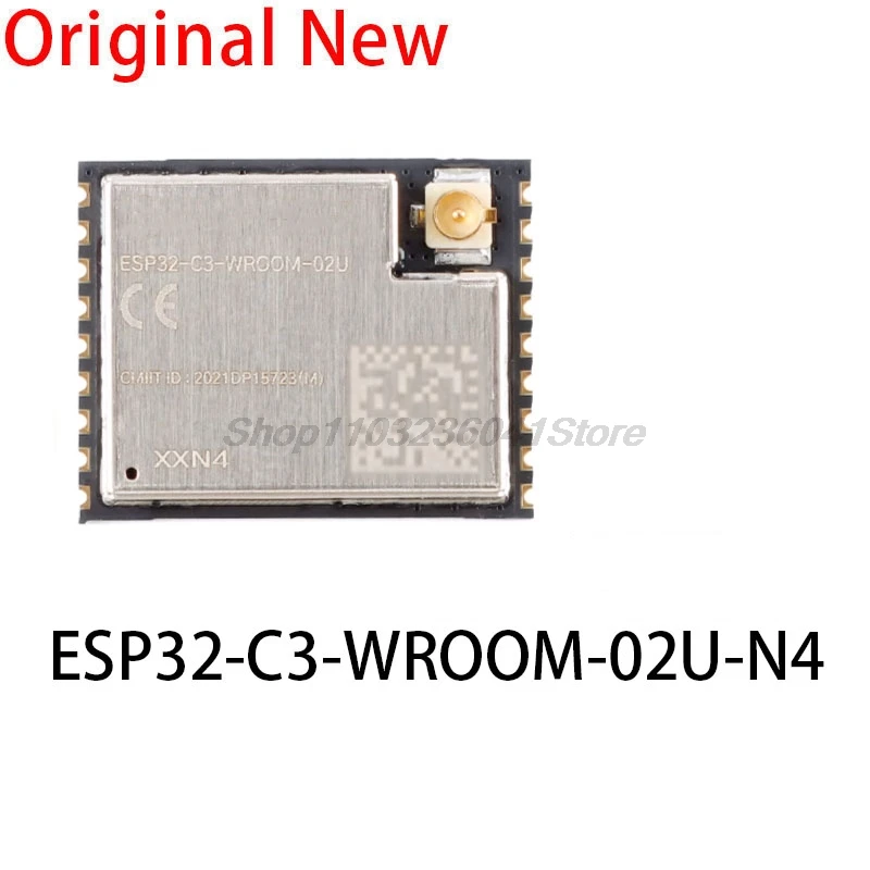1PCS Neue und Original ic ESP32-C3-WROOM-02U-N4 2,4 GHz WiFi + Bluetooth BLE5.0 Drahtlose Modul Modul