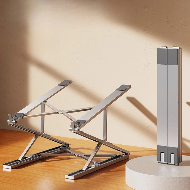 

Portable Dual-Layer Laptop Stand, Adjustable Height Desktop Riser, Desktop Computer &Tablet Holder,Aluminum Alloy Foldable Stand