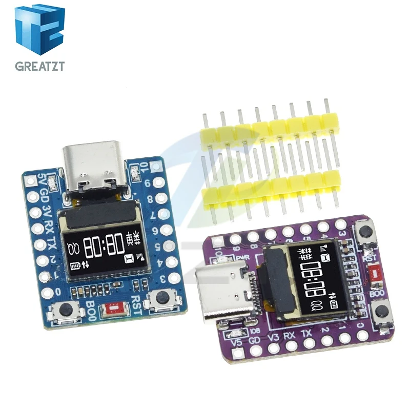 GREATZT ESP32-C3 OLED Board With 0.42 Inch OLED Module Wifi+Bluetooth ESP32 Development Board