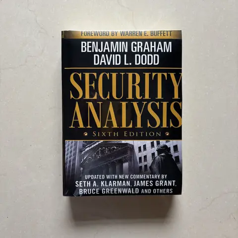 Security Analysis Foreword by Warren Buffett Sixth Edition Paperback Book in English