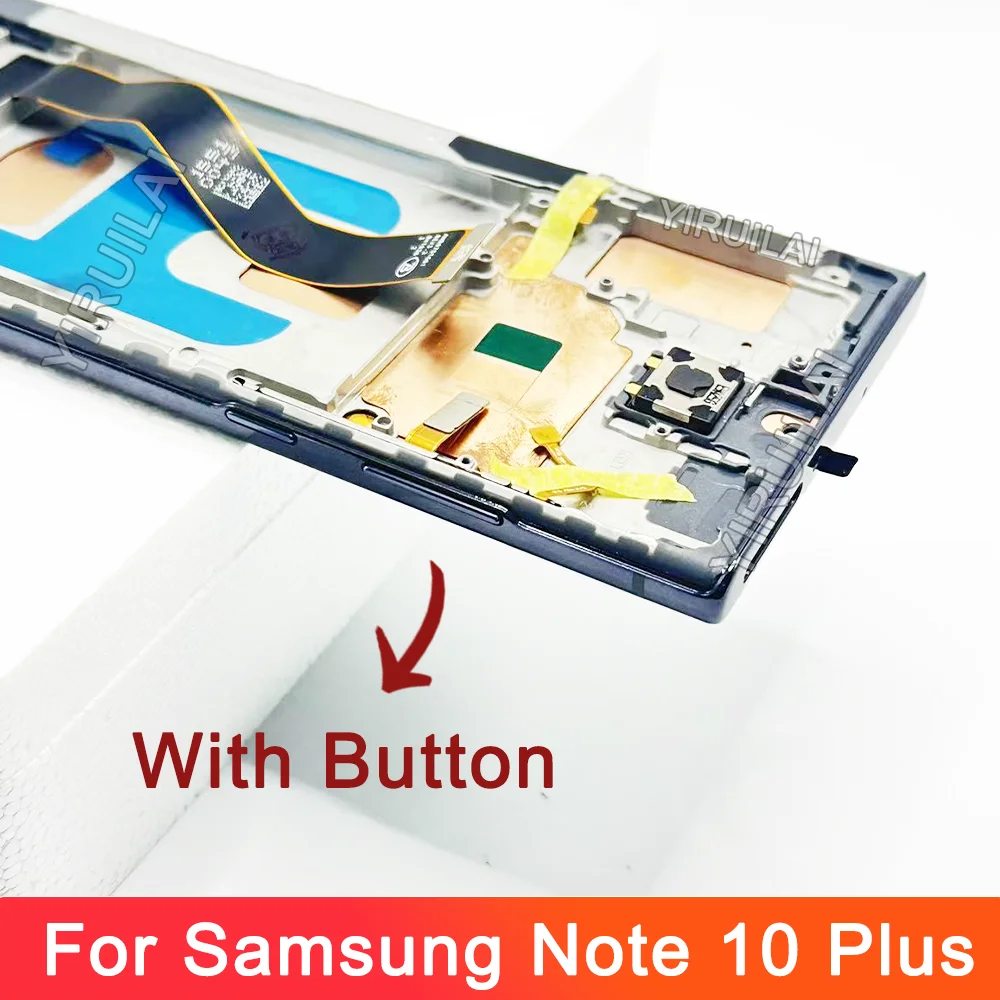 TFT Note 10 Plus Display Screen with Frame for Samsung Galaxy Note10+ N975F N975F/DS Lcd Display Touch Screen Assembly Parts