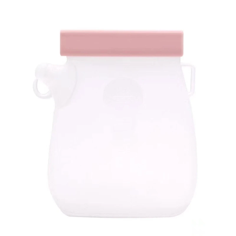 N80C Silicone Milk Bag Convenient Silicone Breastmilk Bag Portable for Breastfeeding