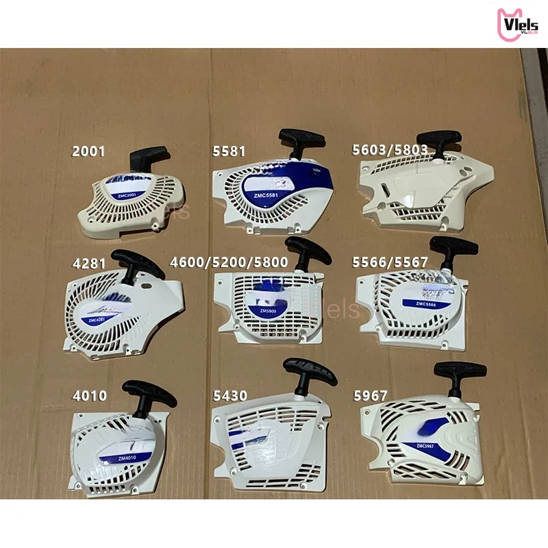For ZOMAX Model ZM4000 ZM4010 ZM4600 ZM5430 ZM5450 ZM5800 Pull Rewind Starter Complete Unit Gas Chainsaw Repair Components