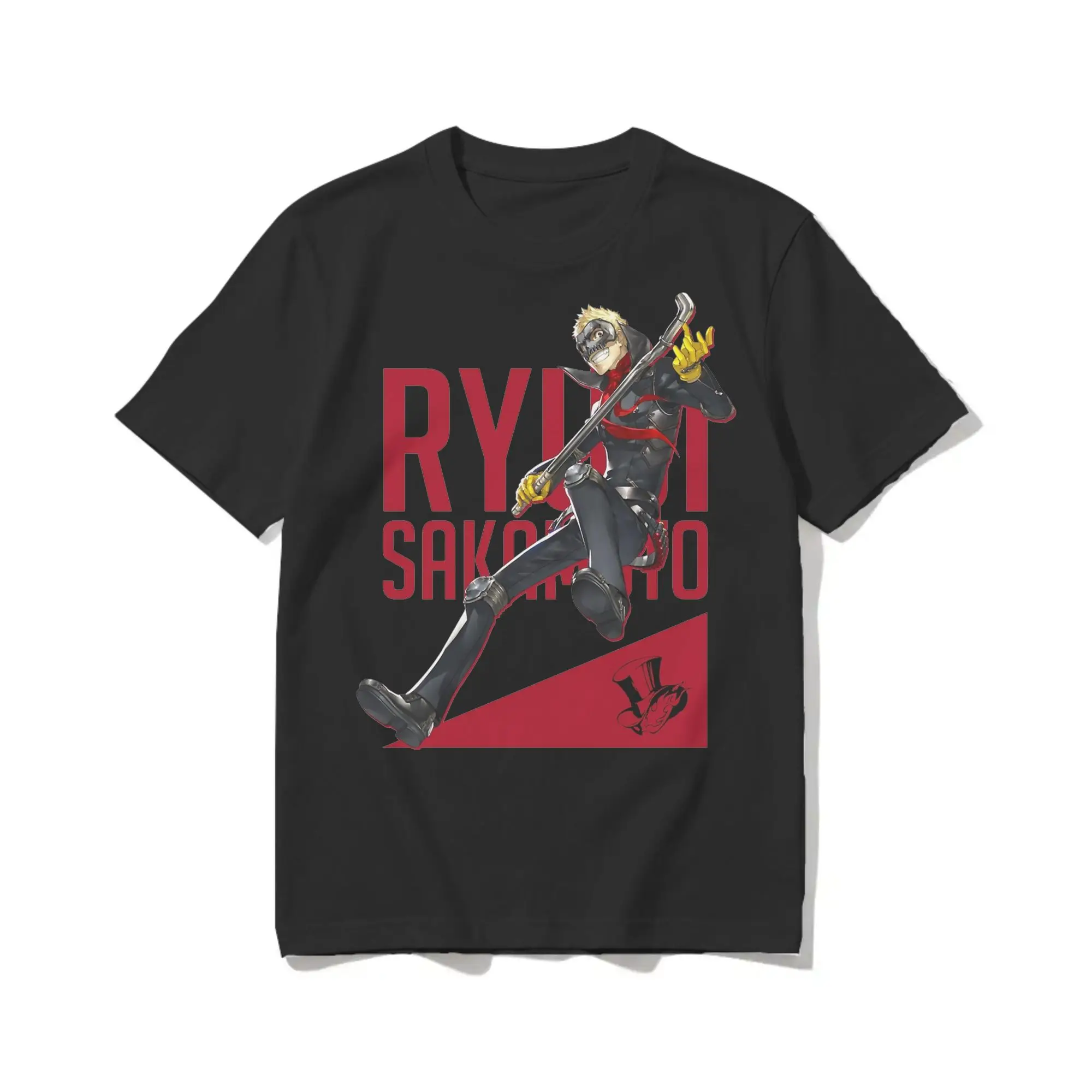 Men Women's T-Shirts Ryuji Sakamoto Persona 5 Fun 100% Cotton Tee Shirt Short Sleeve  T Shirts Round Collar Tops Unique