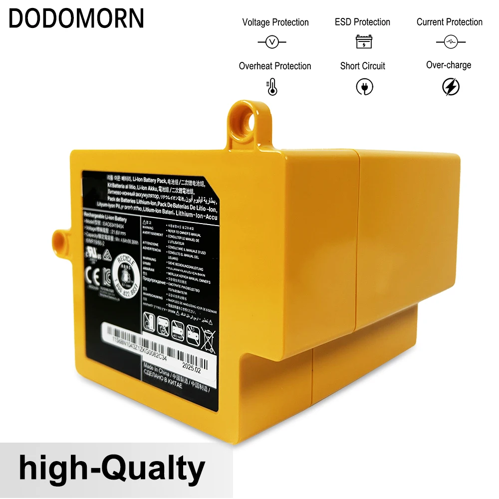 New EAC63419404 Battery For LG CordZero R9 R9MASTER Acuum Cleaner Rechargeable Battery EAC64578402 EAC64578401 EAC63419401 4.6Ah