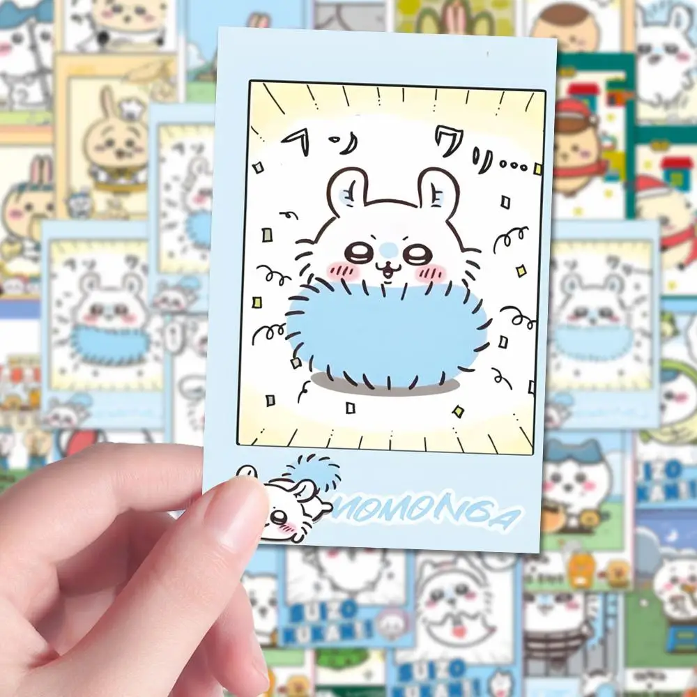 Chiikawa Hachiware Usagi การ์ดขนาดเล็กสติกเกอร์โทรศัพท์มือถือตู้เย็นเครื่องใช้ในบ้านน่ารักสร้างสรรค์ DIY การ์ตูน