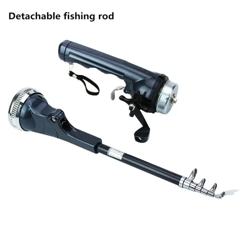 Mini Foldable Fishing Rod 131cm Telescopic Fish Pole Reel Combo Portable with Fishing Line Fish Tackle Set Outdoor Fishing