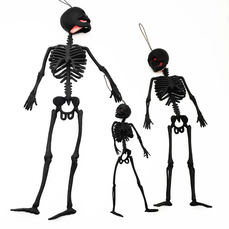 

18cm/29cm/40cm TPR Soft Rubber Halloween Skeleton Decoration Ornaments