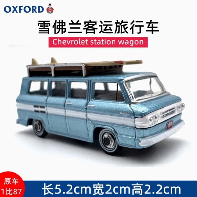 

OXFORD 1:87 Scale Retro Chevrolet's Station Wagon Alloy Trolley simulation Car Model Static Collection Souvenir Gift