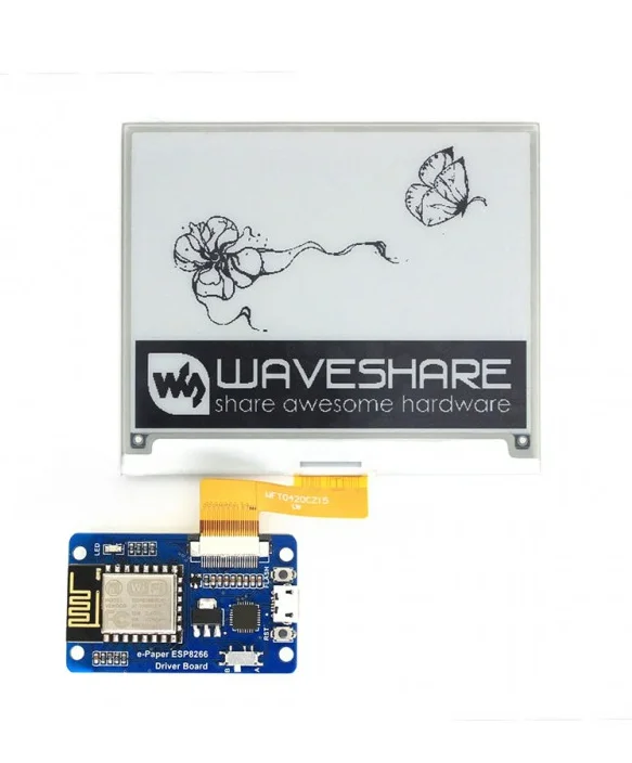 Placa controladora Waveshare e-Paper ESP8266, placa controladora universal para paneles e-Paper Raw, WiFi inalámbrico ESP8266
