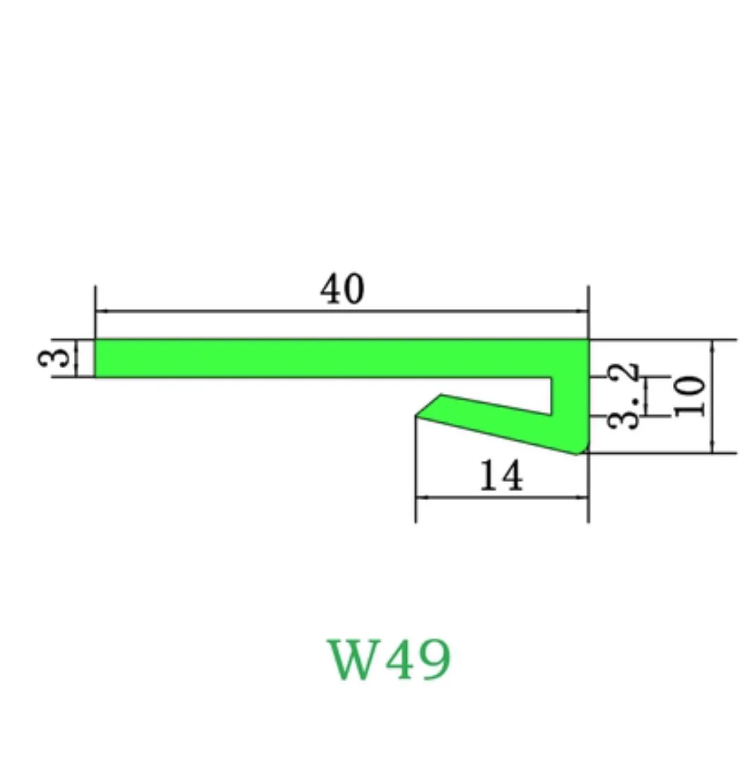 10Meters/roller  Polymer Guide Lining Strip Plastic Chain Plate Conveyor Accessories Cushion Strip